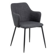 ACTONA Antracitno sive blagovaonske stolice u setu 2 kom Ilsa