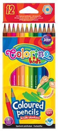 COLORINO Bojice šesterokutne, 12 kom