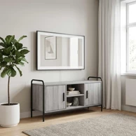 TV ormar 99 x 33 x 50 cm, konstruirano drvo, siva sonoma