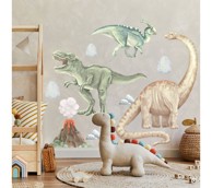 PASTELOWE Zidne naljepnice Dinosauri 1