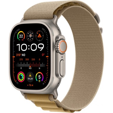 APPLE Pametni sat Ultra 2 GPS + Cellular 49mm, Natural Titanium kućište, Tan Alpine Loop - L