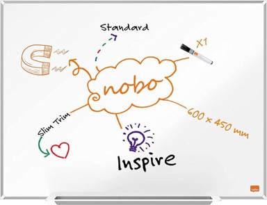 NOBO Magnetna bijela ploča Impression Pro 1915401, 45 x 60 cm, lakirana