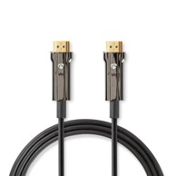 NEDIS Aktivni optički HDMI AOC kabel Ultra High Speed s Ethernetom, 8K 60 Hz, 48 Gbit/s, 100 m, crni