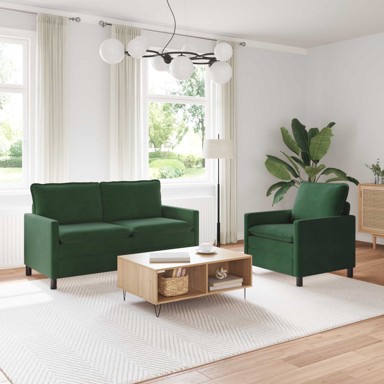 Set sofa 2 kom, jungle zeleni, tkanina