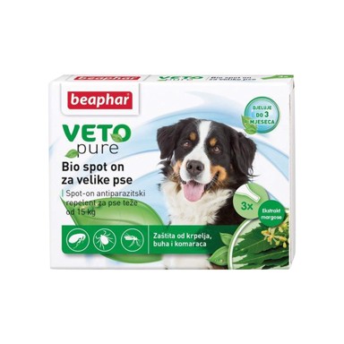 BEAPHAR Ampule protiv nametnika Bio Spot On za velike pse, 3 pipete