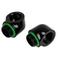 BITSPOWER Kutni adapter 90° Touchaqua, G1/4 inča AG na G1/4 inča IG, 2 kom, crni