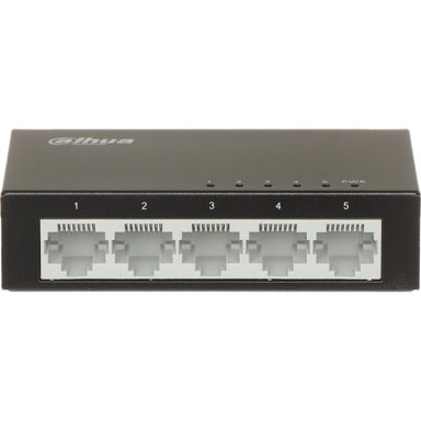 DAHUA Mrežni preklopnik Access PFS3005-5ET-V2, 5 x Fast Ethernet, neupravljani L2, crni