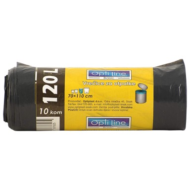 OPTILINE Vrećice za smeće ldpe 70x110 10/1