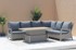 Garden Furniture Rattan Corners + Adjustable Table with Cera