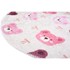VITAUS Ružičasti/boje slonovače periv dječji tepih ø120 cm Cute Teddies Pink 