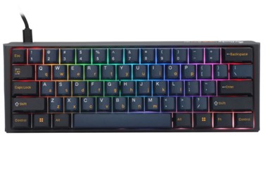 DUCKY Gaming tipkovnica One 3 Pro Mini Nazca Line, mehanička, 8.000 Hz, Hot Swap, RGB - Cherry MX2A Blue, ANSI (US) - DKON2361ST-CCUSPTCHNAZ001