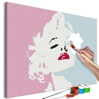 Slika za samostalno slikanje Marilyn in Pink 60x40