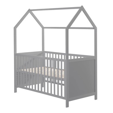 ROBA Sivi dječji krevet 70x140 cm