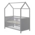 ROBA Sivi dječji krevet 70x140 cm
