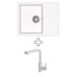AQUASANITA Set sudoper + slavina Tesa SQT102-W + C02