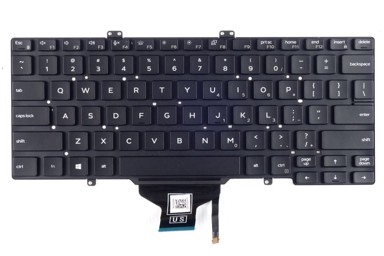 DELL Gaming tipkovnica Latitude 3400 5400 5410 7400 7410, LED, crna
