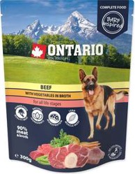 ONTARIO Vrećica Dog 300 g, govedina i povrće