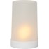 STAR TRADING Bijeli LED svjetlosni ukras Flame Candle, visina 14,5 cm