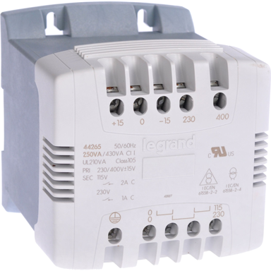 LEGRAND Upravljački transformator 044265, 230/400 V na 115/230 V, 250 VA