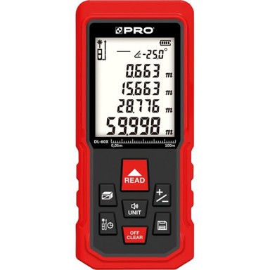 PRO Laser Distance Measuring Device DL-60X