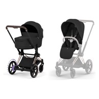 CYBEX Kolica 2u1 ePriam Platinum, crna