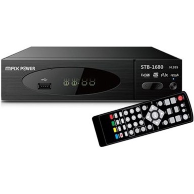 MAXPOWER Digitalni prijemnik TV 2 STB-1680 MPEG2/MPEG4 H.265 1080p/I