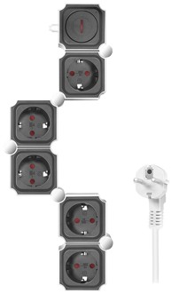 LOGILINK Produžni kabel s 5 utičnica CEE 7/3, 1,5 m