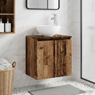 Umivaonik s policom, 49,5 x 41 x 64,5 cm, staro drvo