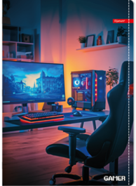 ILIJANUM Bilježnica Gamer, A4 linije, 52 lista, meki uvez