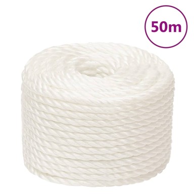 Radno uže bijeli 12 mm 50 m od polipropilena