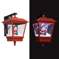Božićna zidna svjetiljka s Djedom Mrazom, LED, 40 x 27 x 45 cm, crvena