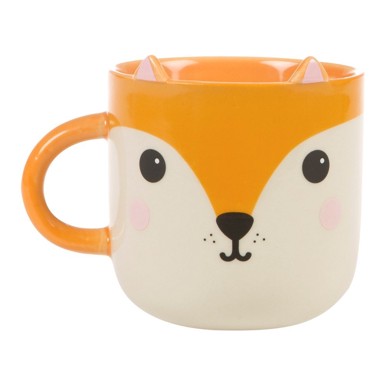 SASS & BELLE Keramičke šalice Kawaii Fox, 450 ml
