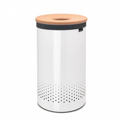 BRABANTIA Košara za rublje 60 l, okrugla, bijela
