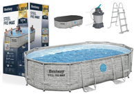 BESTWAY Montažni bazen 427×250×100 cm (56946), sivi