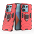 LENUO Maskica Armor za Redmi Note 13 Pro 5G, crvena