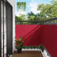 Balkon paravan, 110x400 cm, Oxford tkanina, crvena