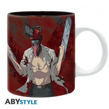 ABYSSE Šalica Chainsaw Man, 320 ml, crna