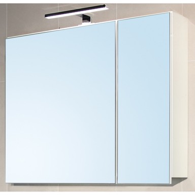 AQUAART Kupaonski ormarić, gornji, bijeli sjaj Glory 80