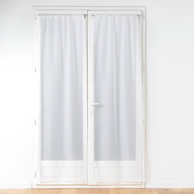 DOUCEUR D'INTÉRIEUR Bijele prozirne zavjese u setu 2 kom od mikrosatena 70x200 cm Voiline
