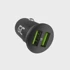 GREEN CELL Auto punjač GC CADM-GC-36AA 2xUSB-A, crni