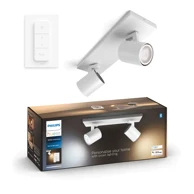 PHILIPS Hue stropni reflektor Runner, 2x5 W, 2200–6500 K + daljinski, bijela