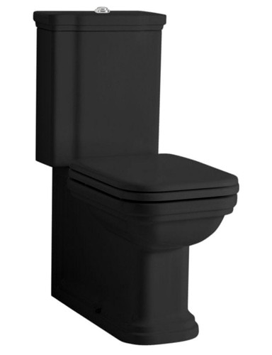 KERASAN WC kombinacija WALDORF, retro stil, crna-krom
