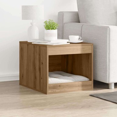 Kutija za mačji pijesak, boja hrasta, konstruirano drvo, 47×59×42 cm