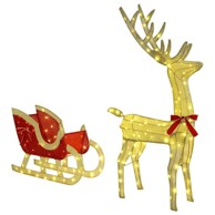 Sob vuče saonice, topla bijela, 120×55 cm, tkanina