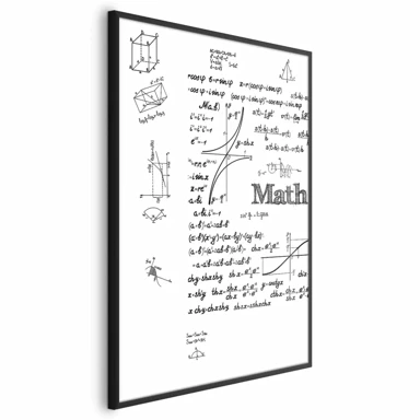 Plakat Matematika, 29.7x42 cm, crni okvir