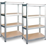 PLONOS Metalni stalci za pohranu, set 2 kom, 174 x 80 x 40 cm, PL-701
