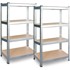 PLONOS Metalni stalci za pohranu, set 2 kom, 174 x 80 x 40 cm, PL-701