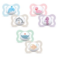 MAM Duda varalica silikon Air 0+ 2 kom sort 868825