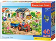 CASTORLAND Puzzle Maxi Život na farmi, 40 kom