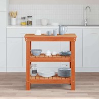 Radni stol, 78,5 x 50 x 80 cm, masivna borovina, voštano smeđa